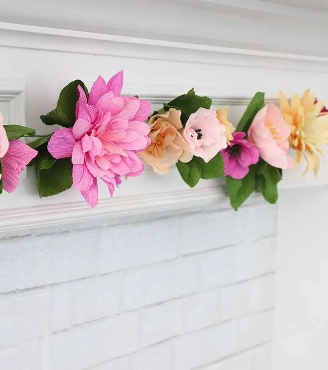 Artisanat en papier fleurs, bouquets, motifs et schémas de fleurs en papier