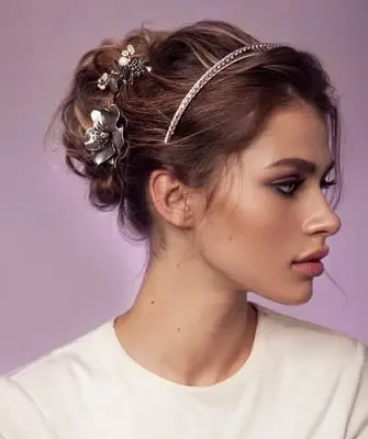 Hairstyles with a diadem for long, medium, short hair (step by step photos, video)
