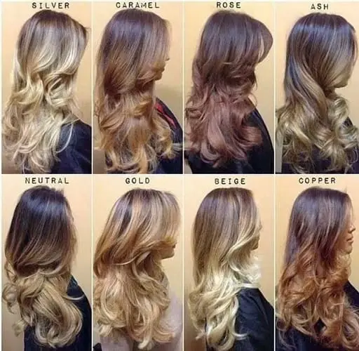How to make ombre hair coloring for different hair lengths