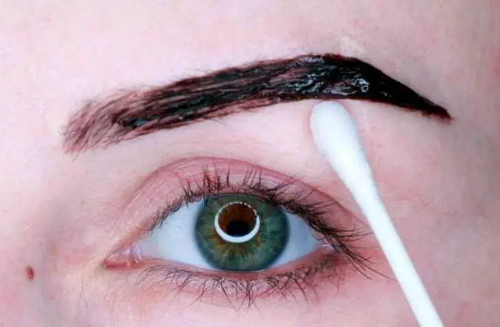 How to dye eyebrows at home, eyebrow makeup, makeup and coloring techniques