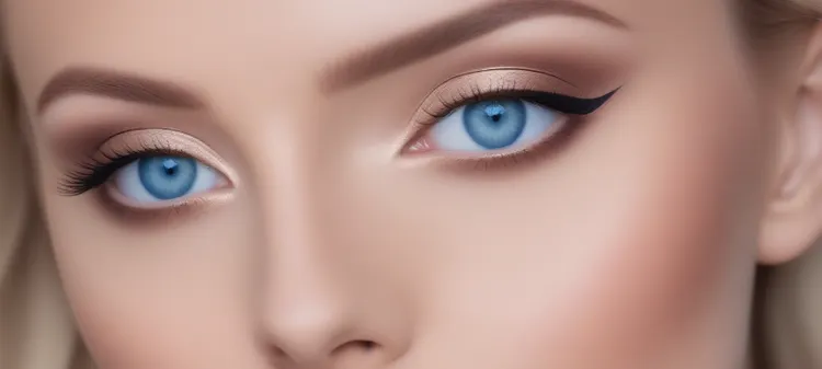 Makeup examples for blue eyes