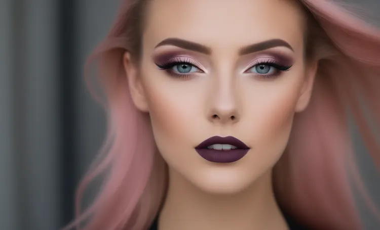 Modell i grunge makeup