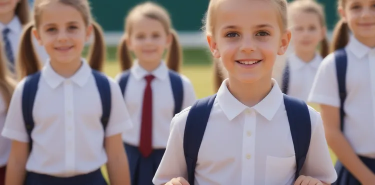 Kinder bei einer Schulveranstaltung