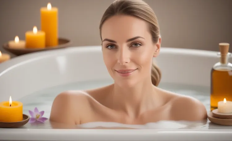 Baño con aceites aromáticos